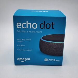 Amazon Echo Dot Smart Speaker 3rd Generation Charcoal‎ New